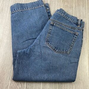 Eddie Bauer Women's Rigid Denim Straight Leg Capri Jeans Blue Size 6